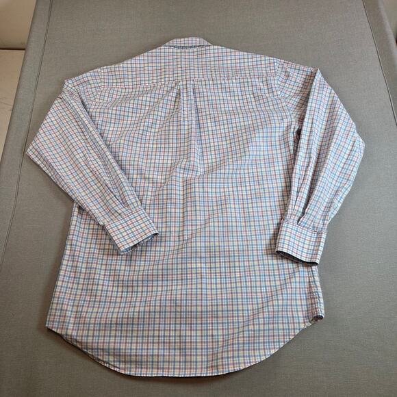 Peter Millar Plaid Button Down Shirt Men’s Size M 100% Cotton Long Sleeve - Picture 2 of 9